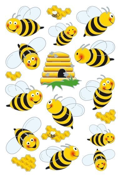 Herma X Sticker Magic Bienen Fl Gelsticker Sticker B Ro