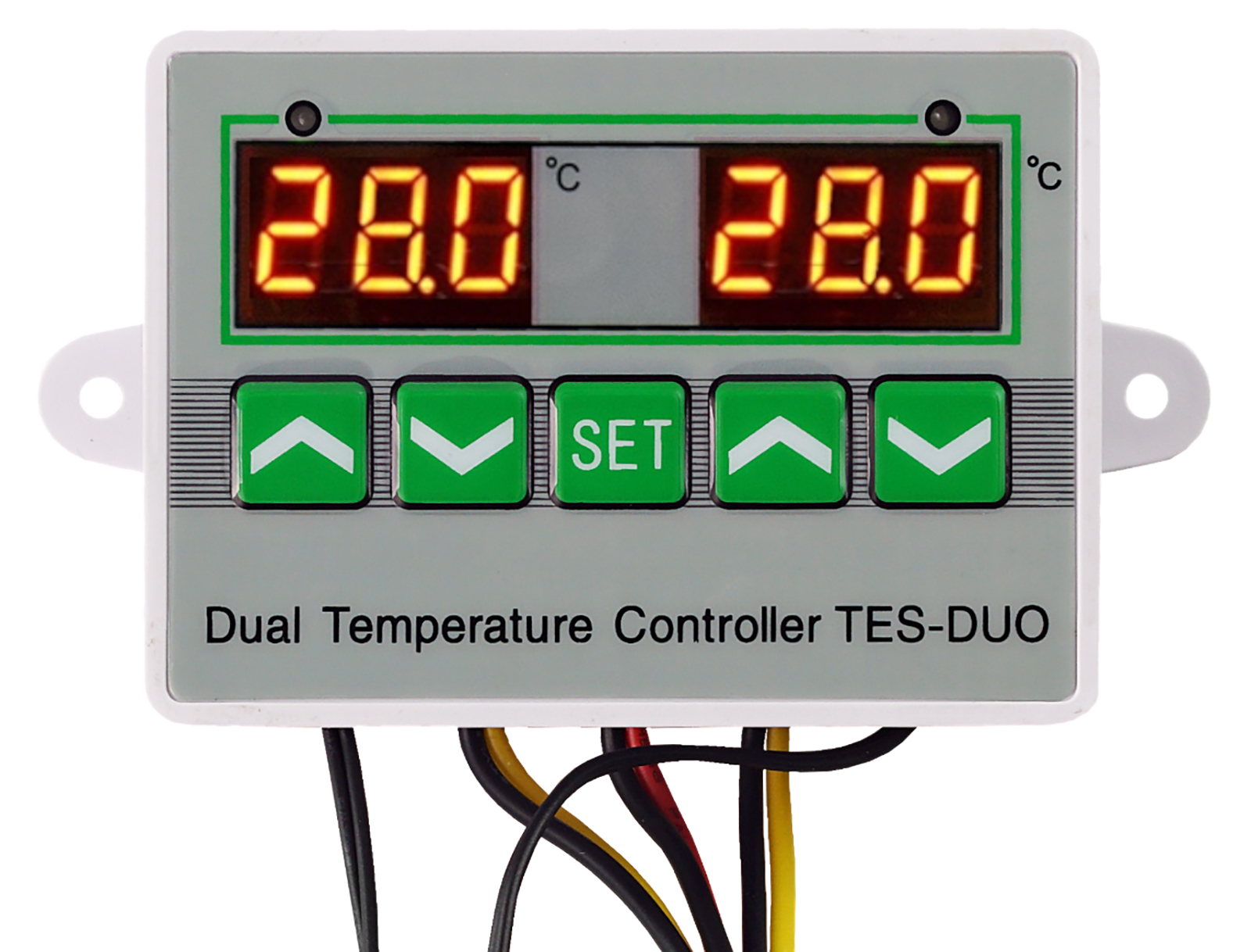 Temperature controller digital LCD Dual two relay outputs thermostat  controller 230V