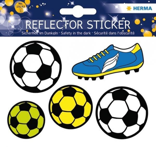 HERMA 19193 5x Reflektorsticker Fussball